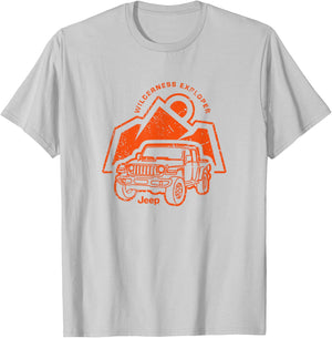 Jeep Wilderness Explorer - Officially Licensed T-Shirt - T-Shirt | Ash