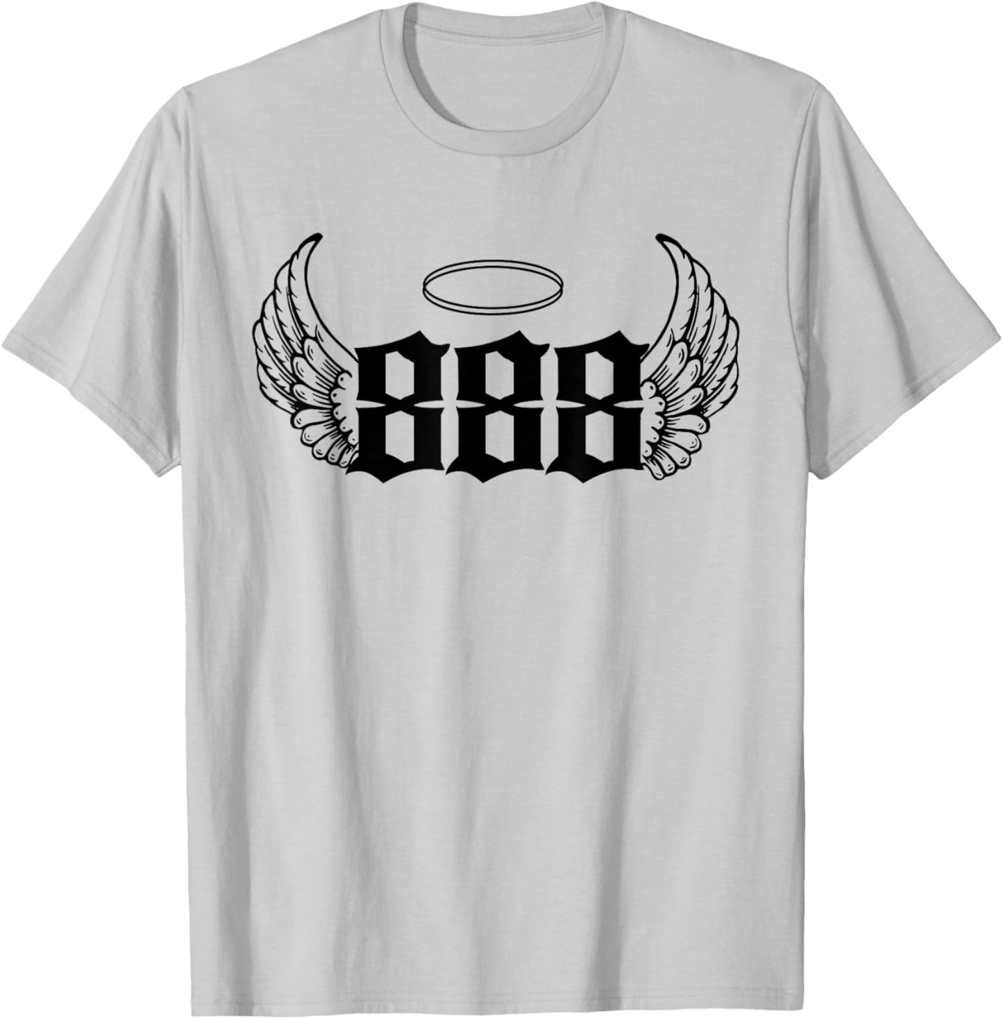 888 Angel Number T-Shirt - T-Shirt | Ash
