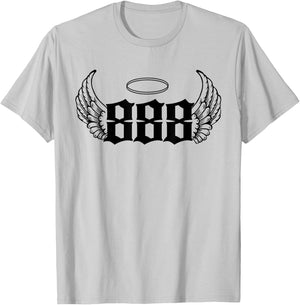 888 Angel Number T-Shirt - T-Shirt | Ash