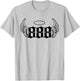 888 Angel Number T-Shirt - T-Shirt | Ash