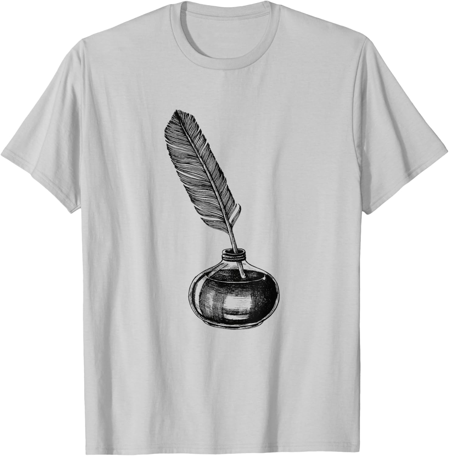 Quill Pen & Women T-Shirt - T-Shirt | Ash