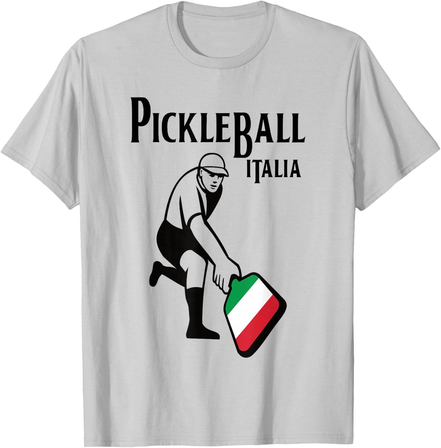 Pickleball Italia Italy Retro Vintage Design T-Shirt - T-Shirt | Ash