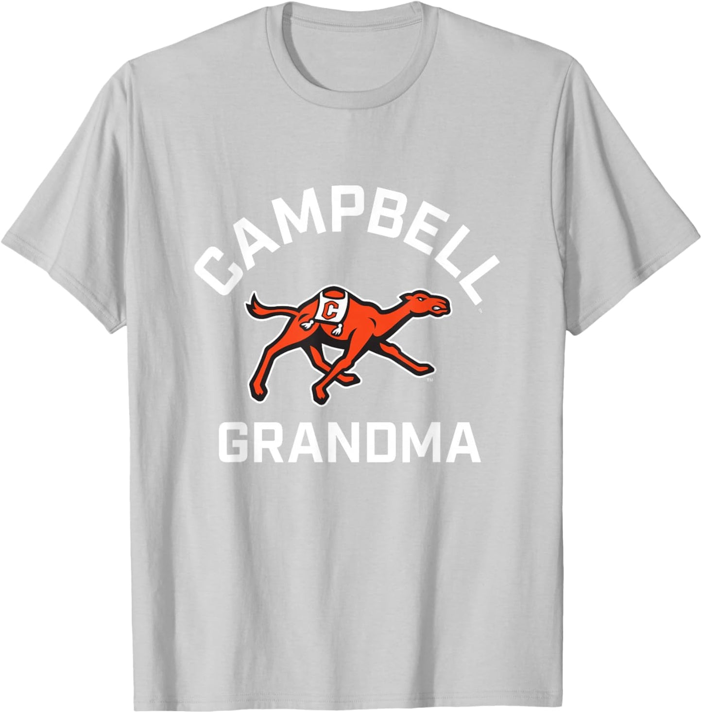 Campbell University Fighting Camels Arched Grandma T-Shirt - T-Shirt | Ash