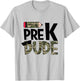 Back To School Pre-K Dude Camouflage Funny Teacher Kid T-Shirt - T-Shirt | Ash