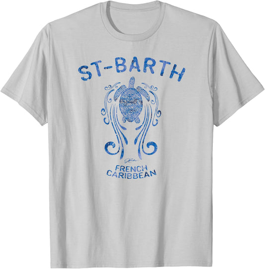 JCombs: St-Barth, Sea Turtle in the Slipstream T-Shirt - T-Shirt | Ash