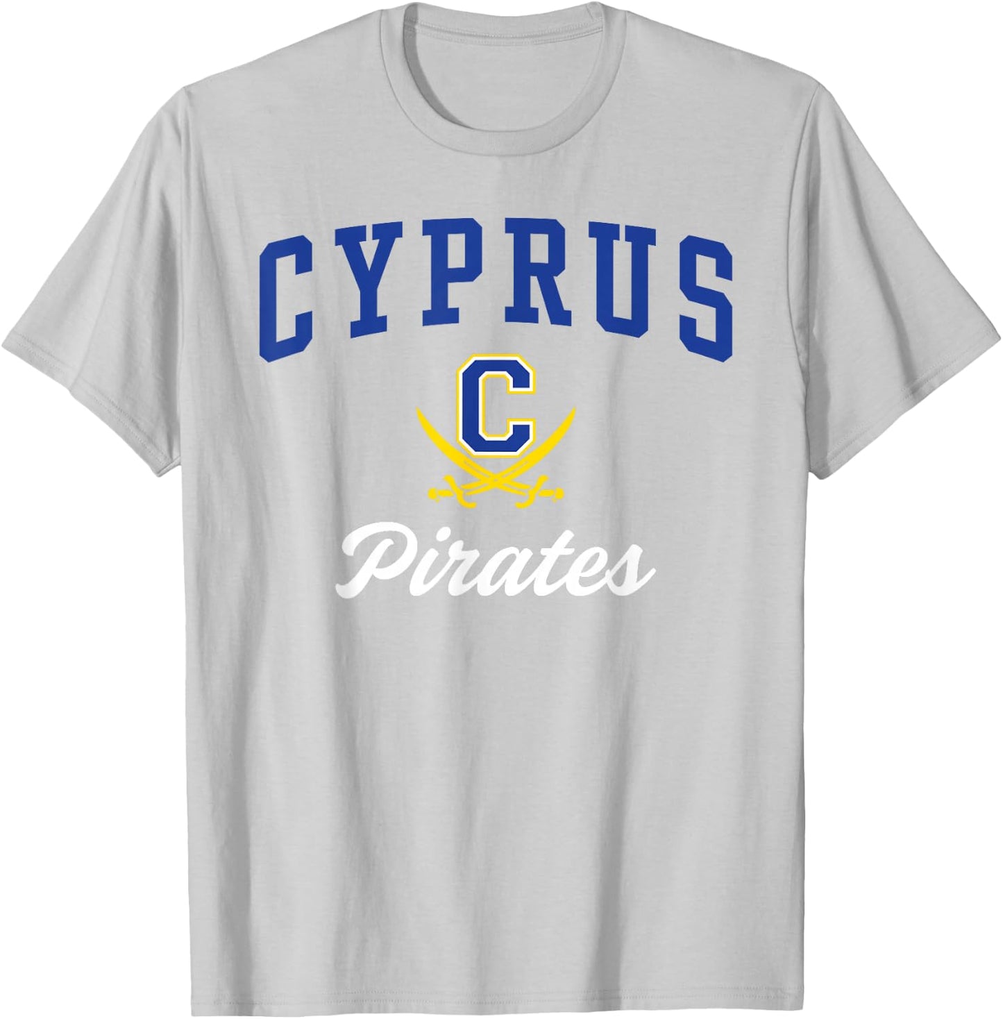 Cyprus High School Pirates T-Shirt - T-Shirt | Ash