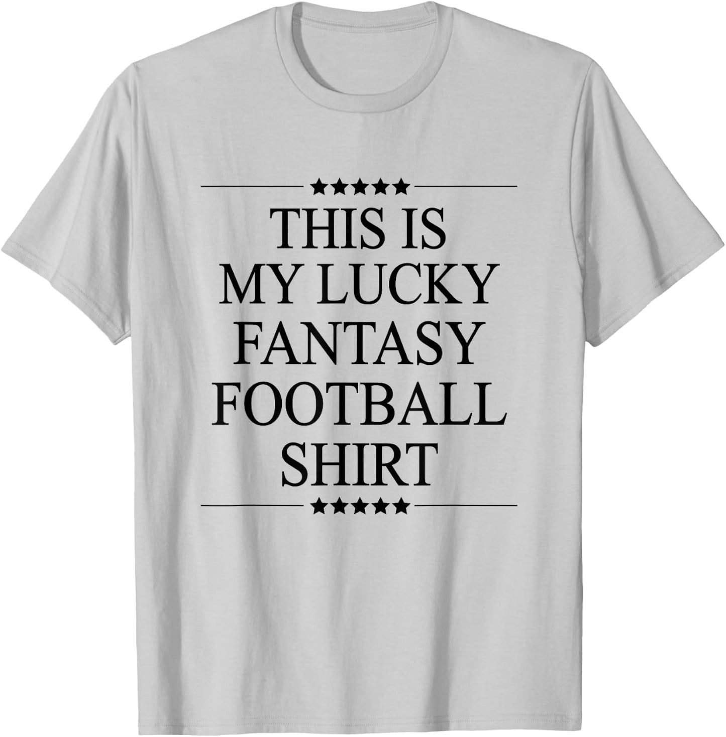 This is My Lucky Fantasy Football Shirt Funny Gift T-Shirt - T-Shirt | Ash