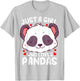 Panda Just a Girl Who Loves Pandas T-Shirt - T-Shirt | Ash