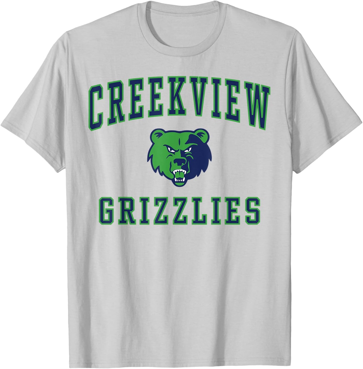 Creekview High School Grizzlies T-Shirt - T-Shirt | Ash