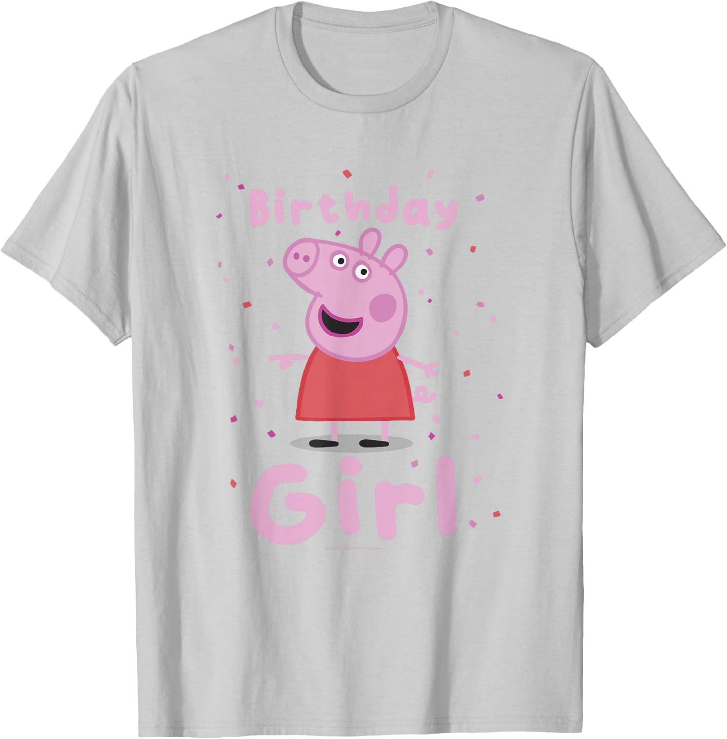 Peppa Pig Birthday Girl Pink Celebration Lyrics T-Shirt - T-Shirt | Ash