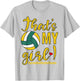 That's My Girl Proud Volleyball Mom Funny Mother Women T-Shirt - T-Shirt | Ash