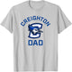 Creighton University Bluejays Arched Dad T-Shirt - T-Shirt | Ash