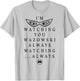 Disney Pixar Monster's Inc. Always Watching Text T-Shirt - T-Shirt | Ash
