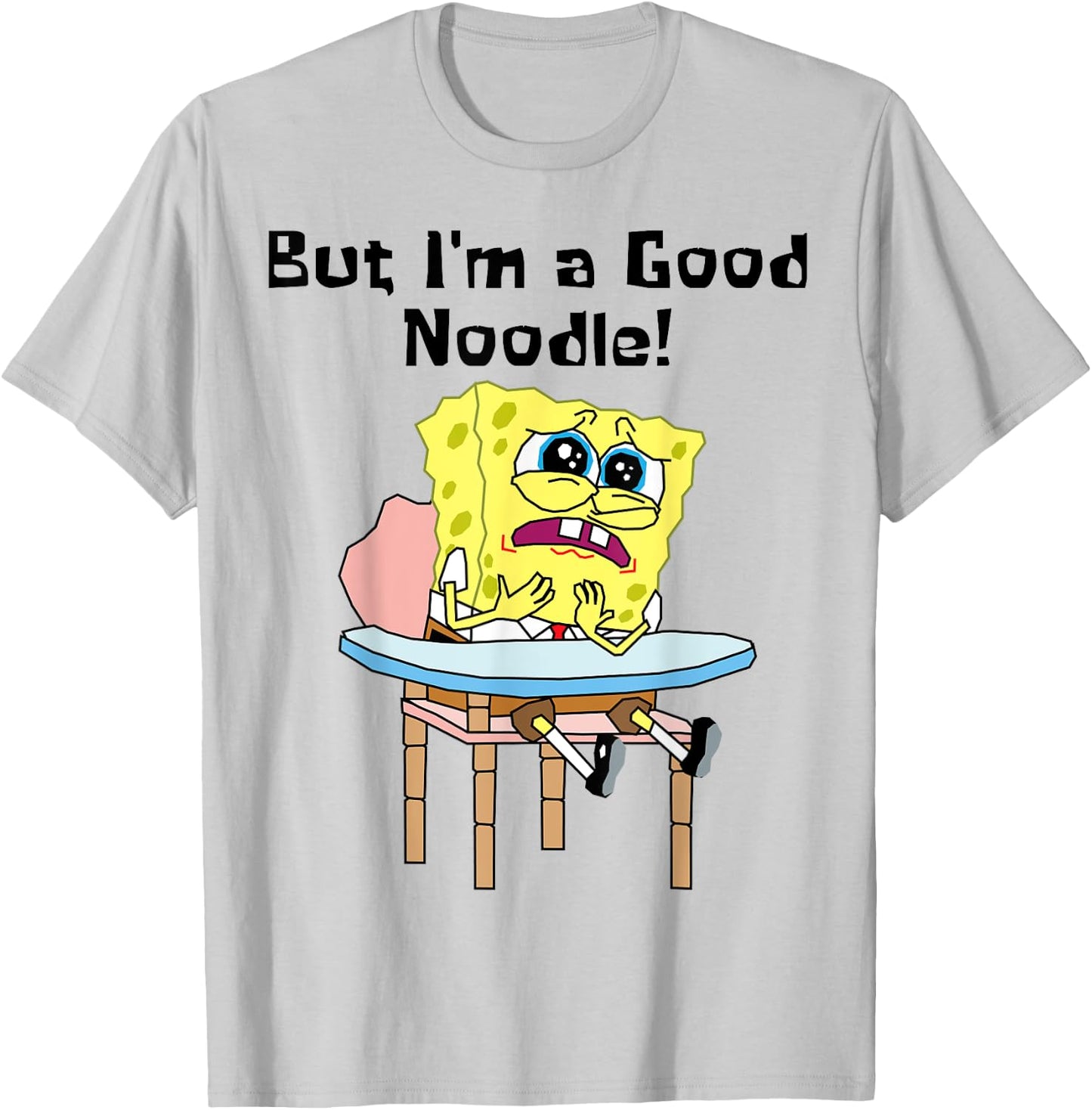 Mademark x SpongeBob SquarePants - But I Am A Good Noodle SpongeBob SquarePants Back To School T-Shirt - T-Shirt | Ash