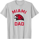 Miami University Ohio Redhawks Arched Dad T-Shirt - T-Shirt | Ash