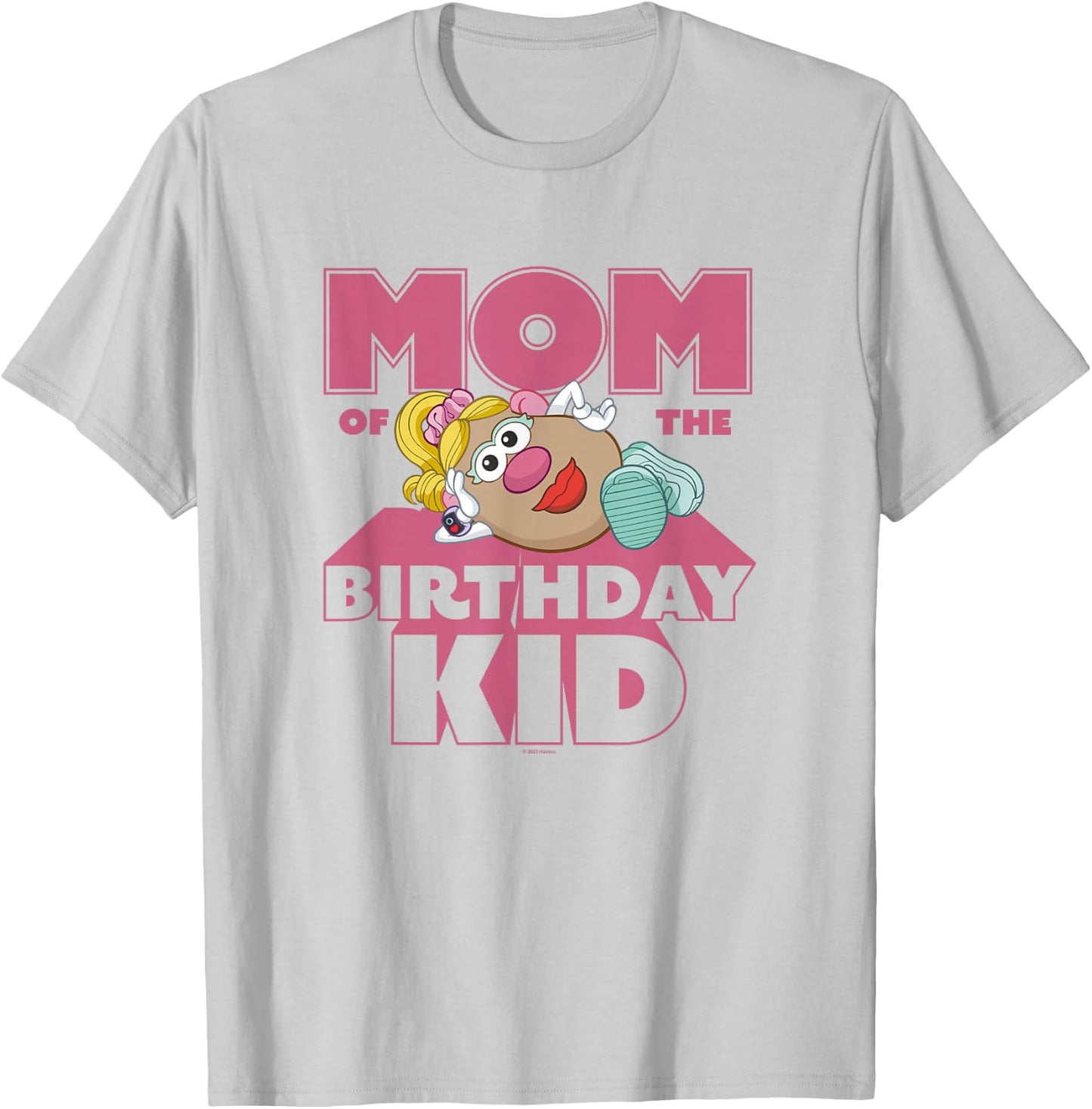 Mr. Potato Head Mom Of The Birthday Kid Sassy Portrait T-Shirt - T-Shirt | Ash