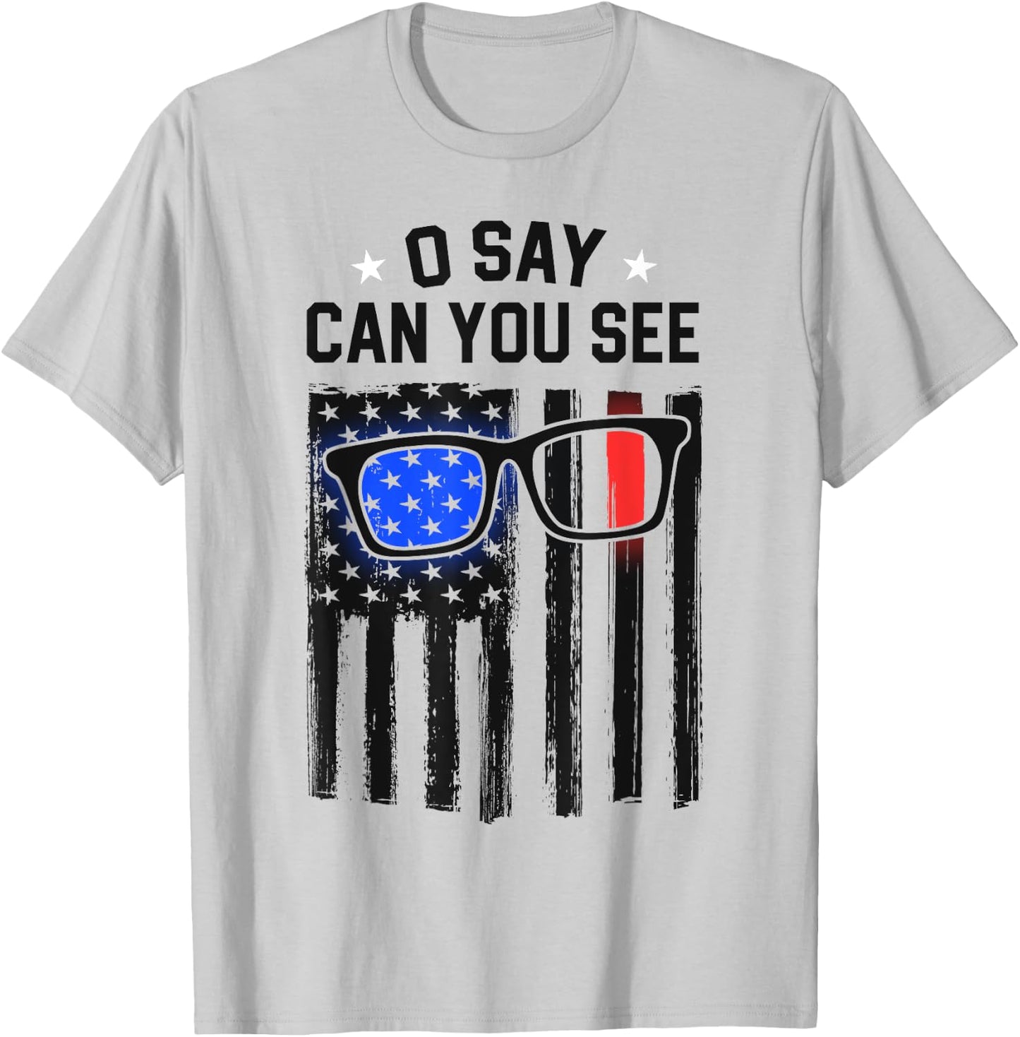 Optician Gift Optometrist Dad Eye Doctor Gift American Flag T-Shirt - T-Shirt | Ash
