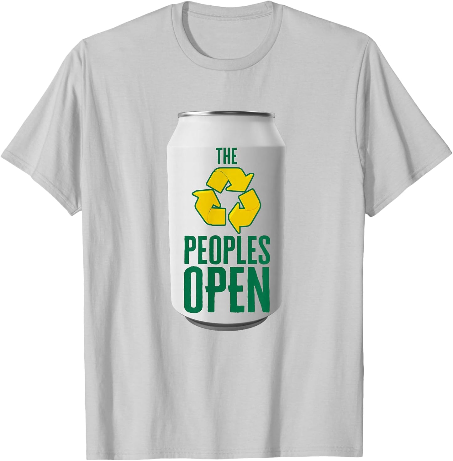 Waste Management Peoples Open Beer Can T-Shirt - T-Shirt | Ash
