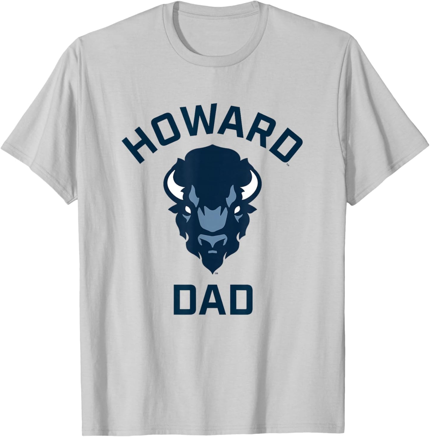 Howard University Bison Arched Dad T-Shirt - T-Shirt | Ash