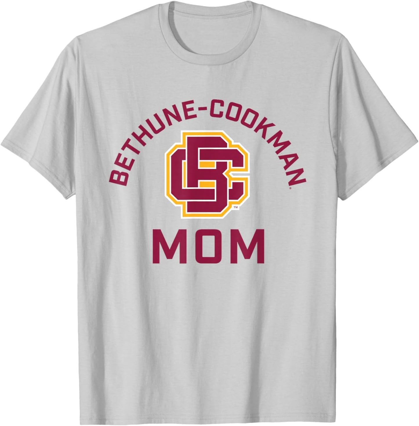 Bethune-Cookman University Wildcats Arched Mom T-Shirt - T-Shirt | Ash