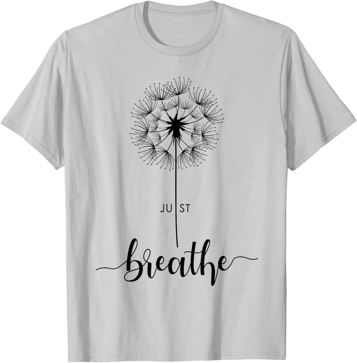 Cute Just Dandelion Tattoodesign Arrows Breathe Blow Pattern T-Shirt - T-Shirt | Ash
