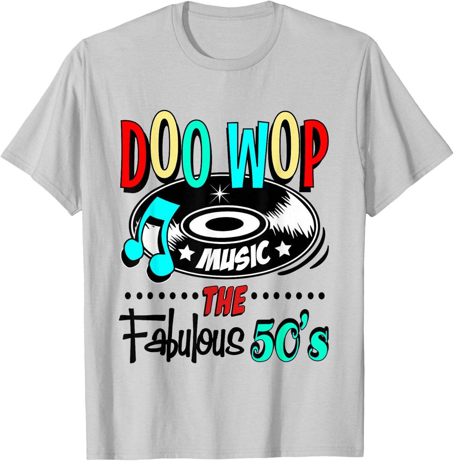 1950s Doo Wop Retro 50s Sock Hop Rock N Roll Rockabilly T-Shirt - T-Shirt | Ash