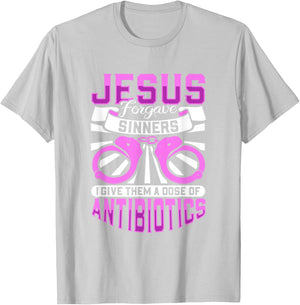 Jesus forgave sinners - correctional care T-Shirt - T-Shirt | Ash