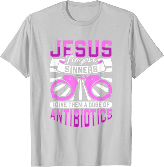 Jesus forgave sinners - correctional care T-Shirt - T-Shirt | Ash