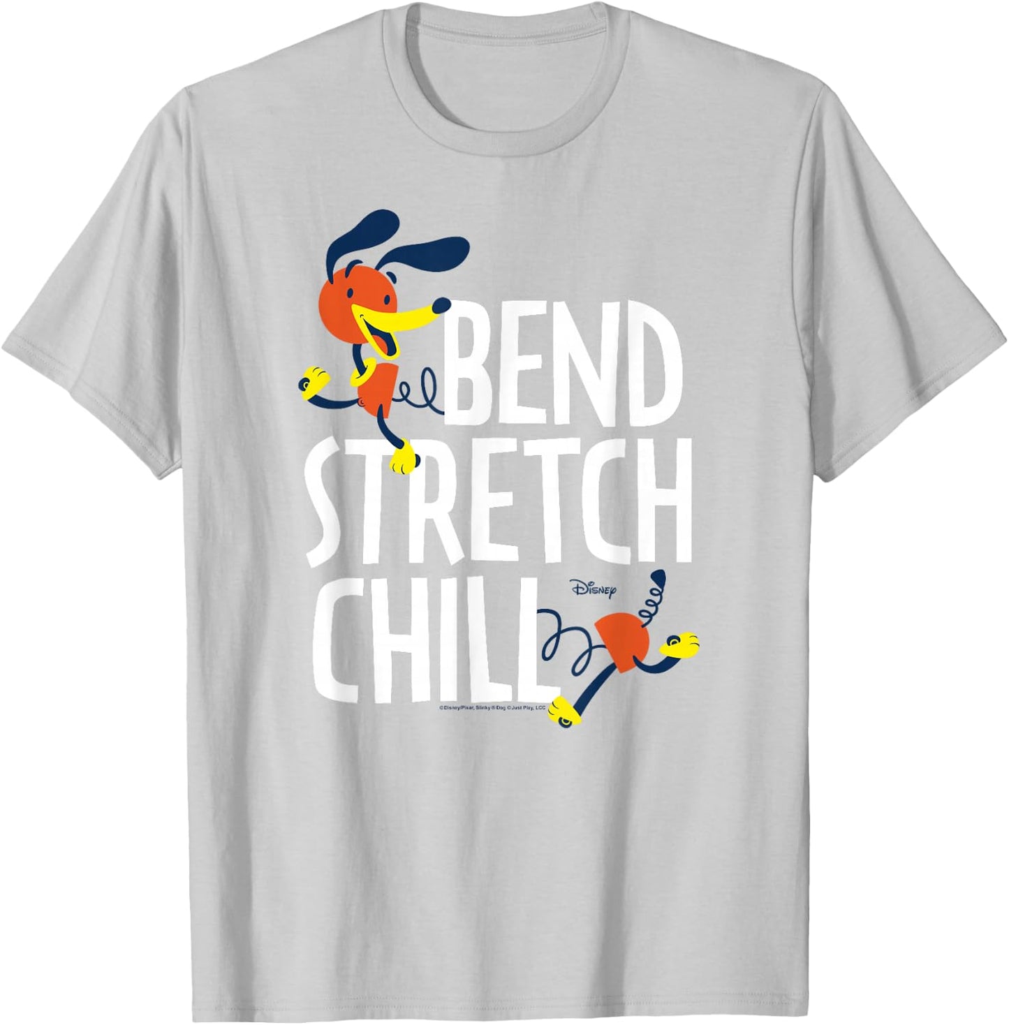 Toy Story - Slinky Dog Bend Stretch Chill T-Shirt - T-Shirt | Ash