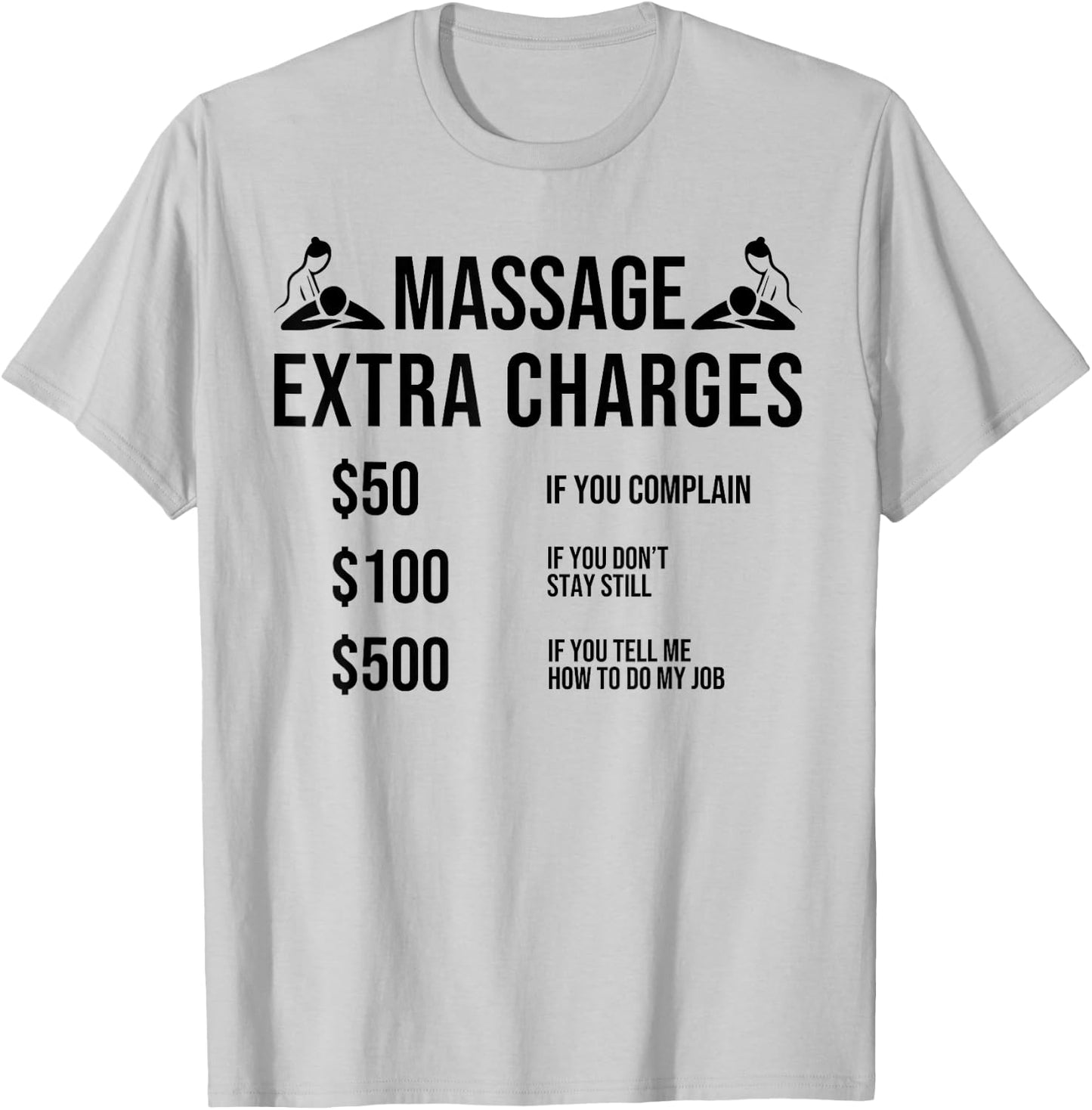 Funny Massage Therapy Physical Therapy Quotes for Massager T-Shirt - T-Shirt | Ash