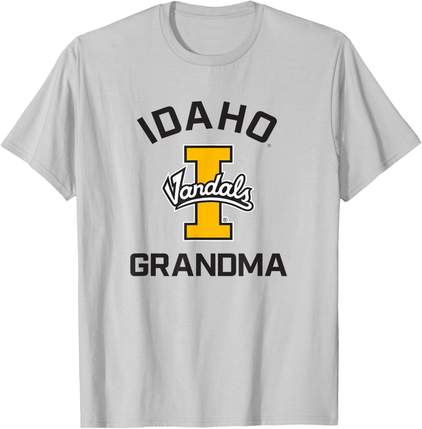 University of Idaho Vandals Arched Grandma T-Shirt - T-Shirt | Ash
