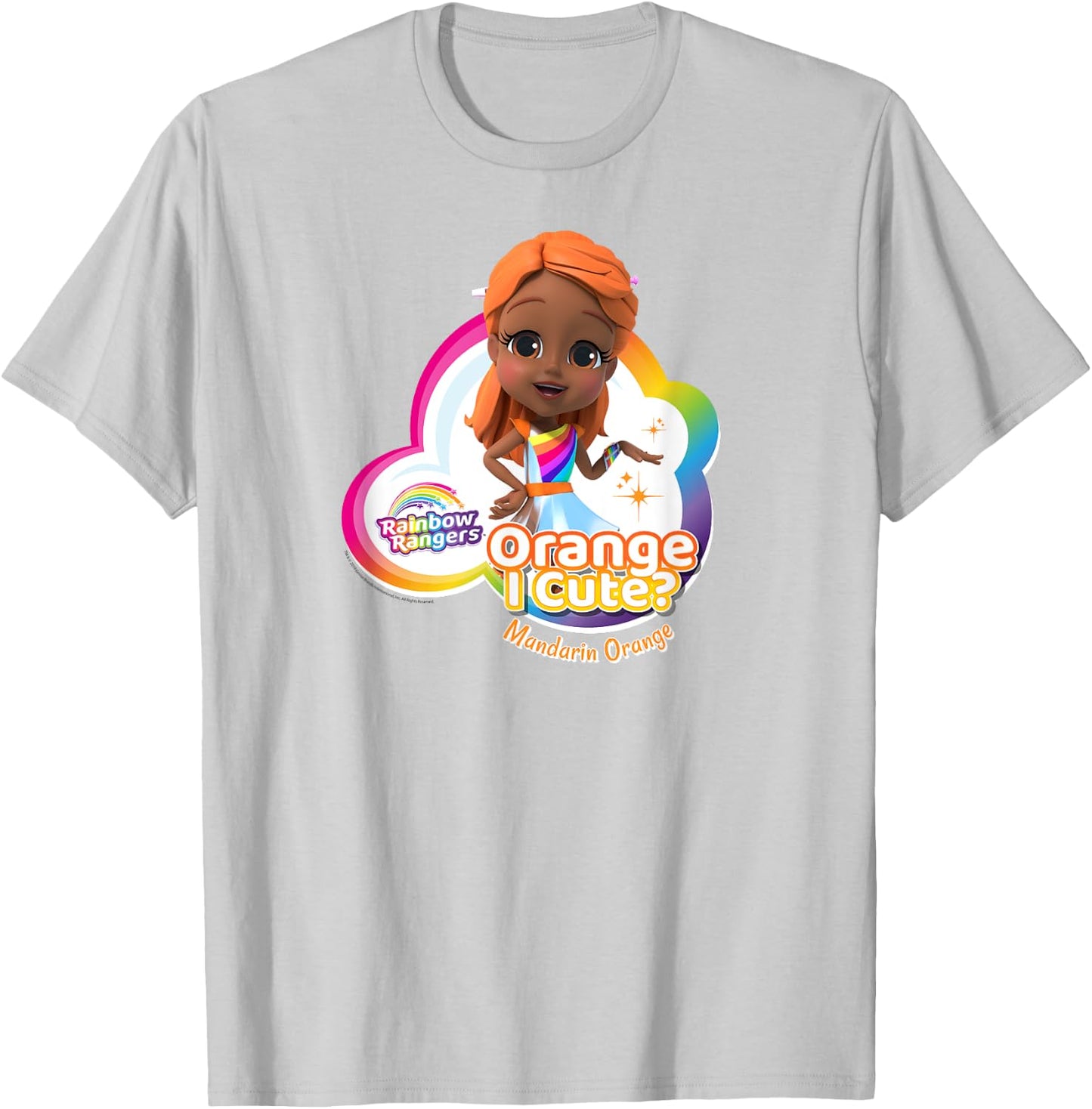Rainbow Rangers Mandarin Orange "Orange I Cute?" T-Shirt - T-Shirt | Ash