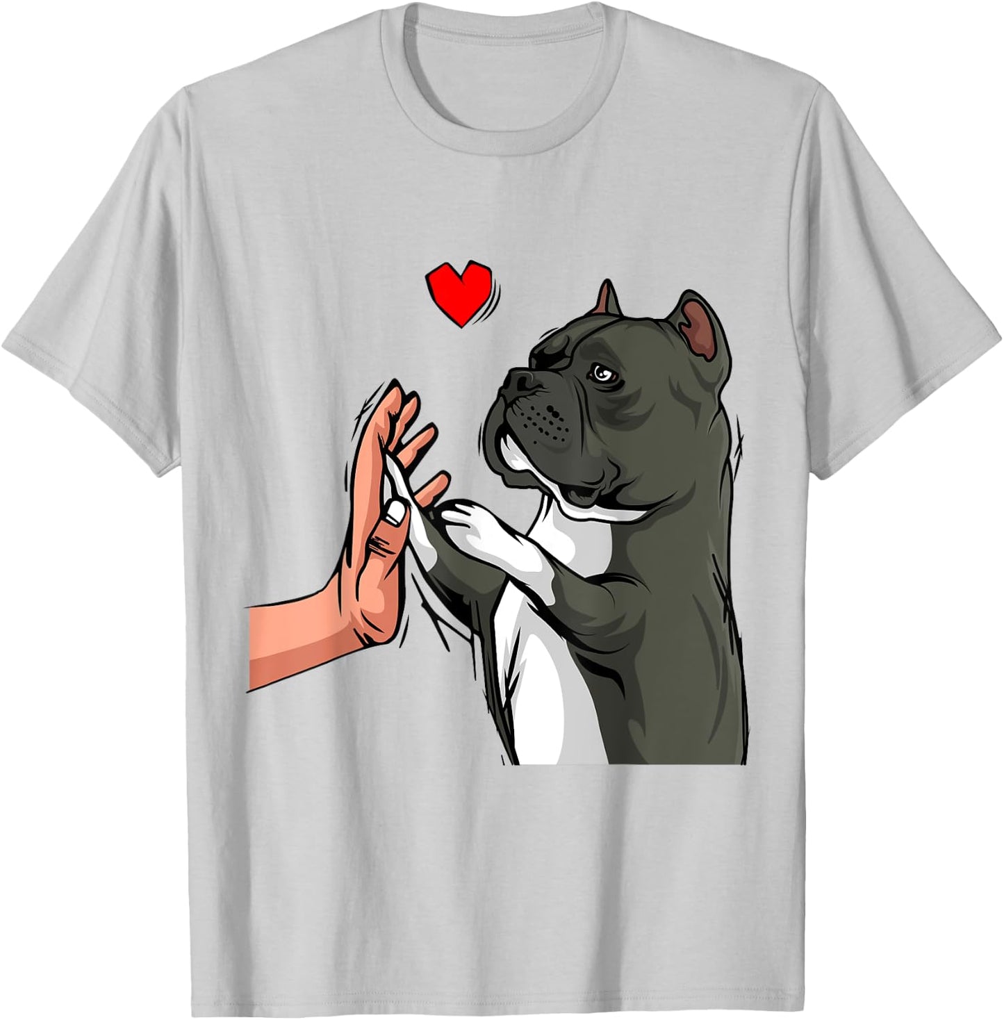 American Bully Love Cute Dog Mom Funny Girls T-Shirt - T-Shirt | Ash