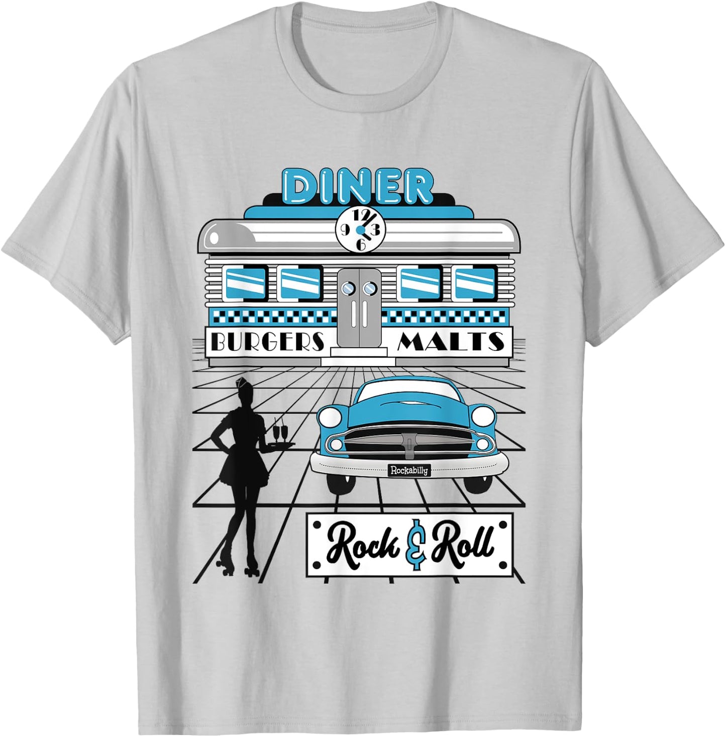 Sock Hop Party Clothes Retro 50s Rockabilly 1950s Doo Wop T-Shirt - T-Shirt | Ash