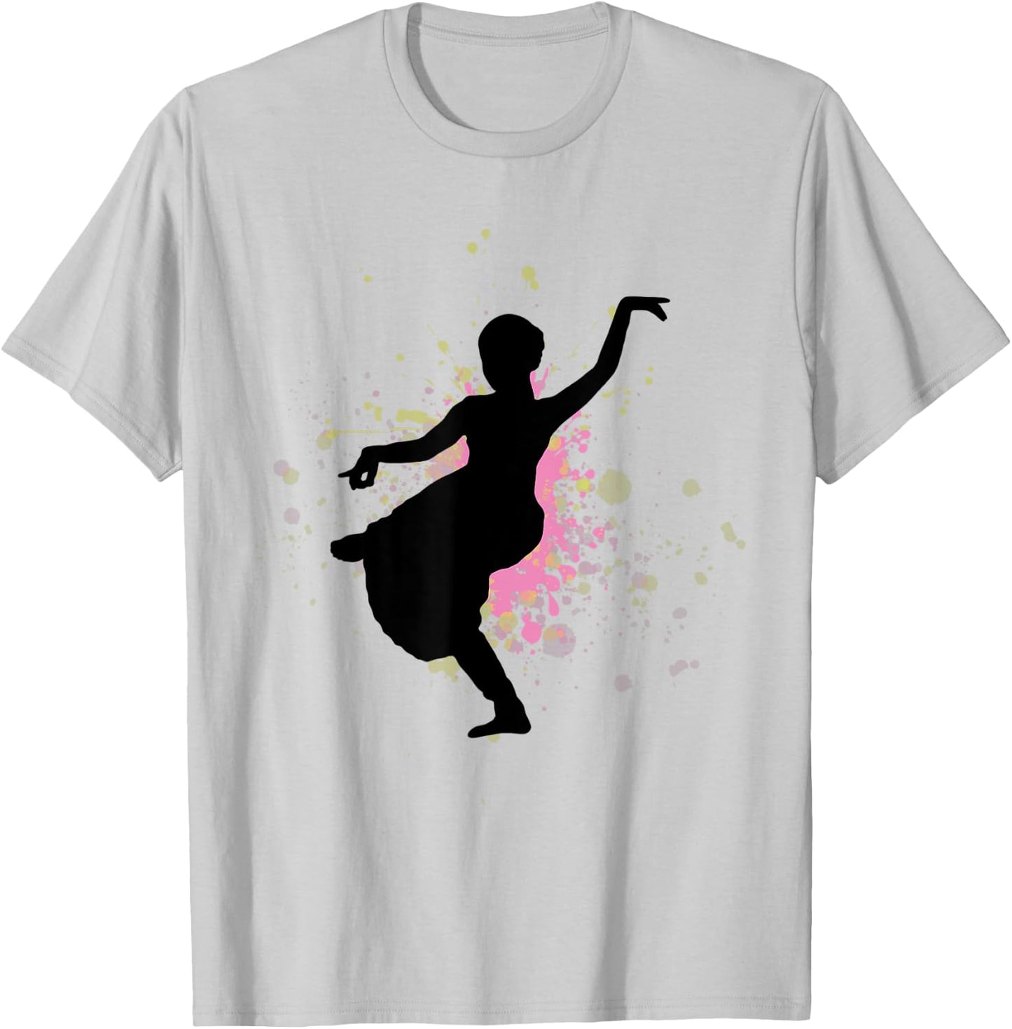 Indian Classical Dance Silhouette T-Shirt - T-Shirt | Ash