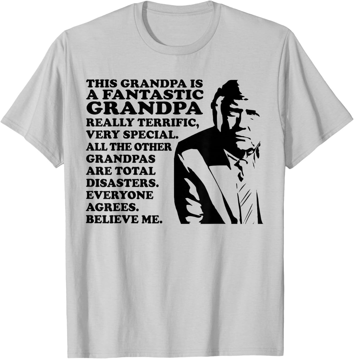 Funny Pro Trump This Is A Fantastic Grandpa Trump Supporter T-Shirt - T-Shirt | Ash