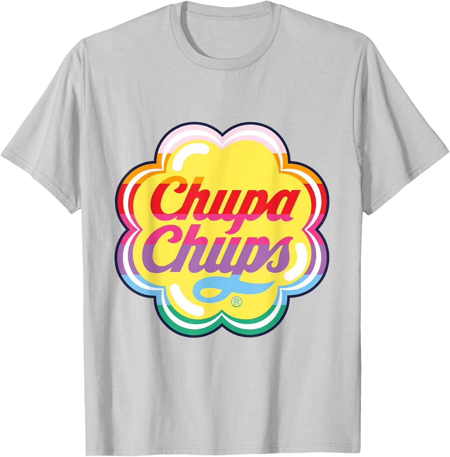 Chupa Chups Sweet Rainbow 2 T-Shirt - T-Shirt | Ash