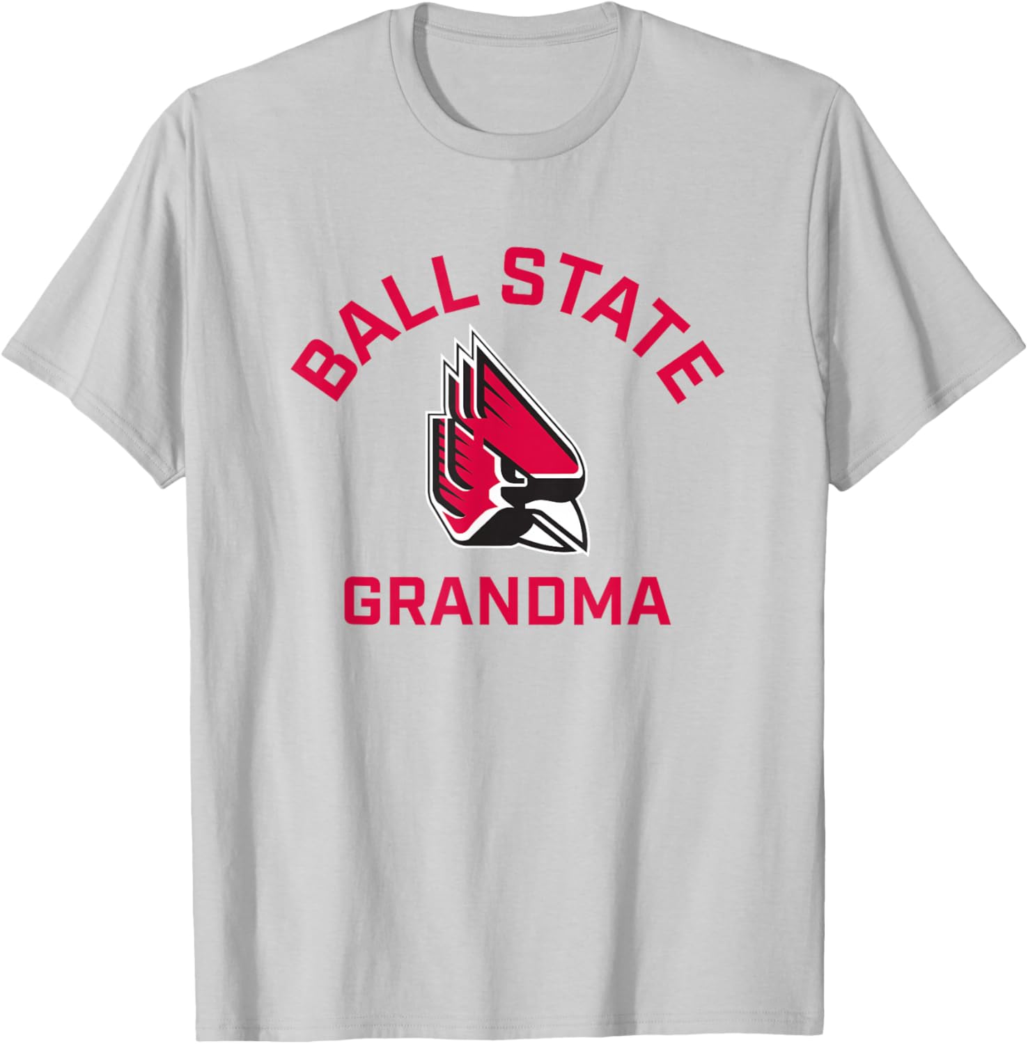 Ball State University Cardinals Arched Grandma T-Shirt - T-Shirt | Ash