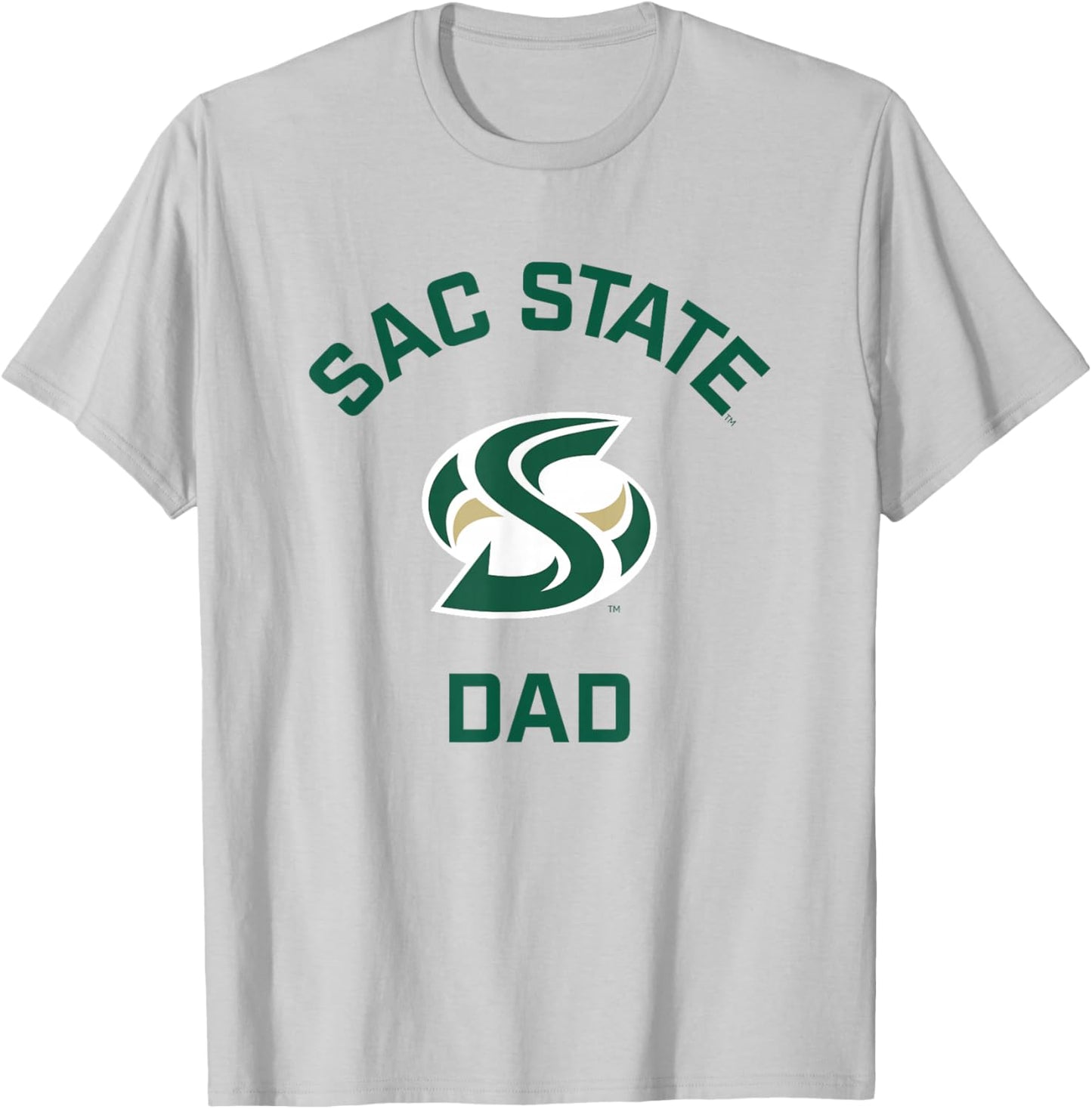 Sacramento State CSUS Hornets Arched Dad T-Shirt - T-Shirt | Ash