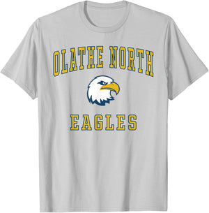 Olathe North High School Eagles T-Shirt - T-Shirt | Ash
