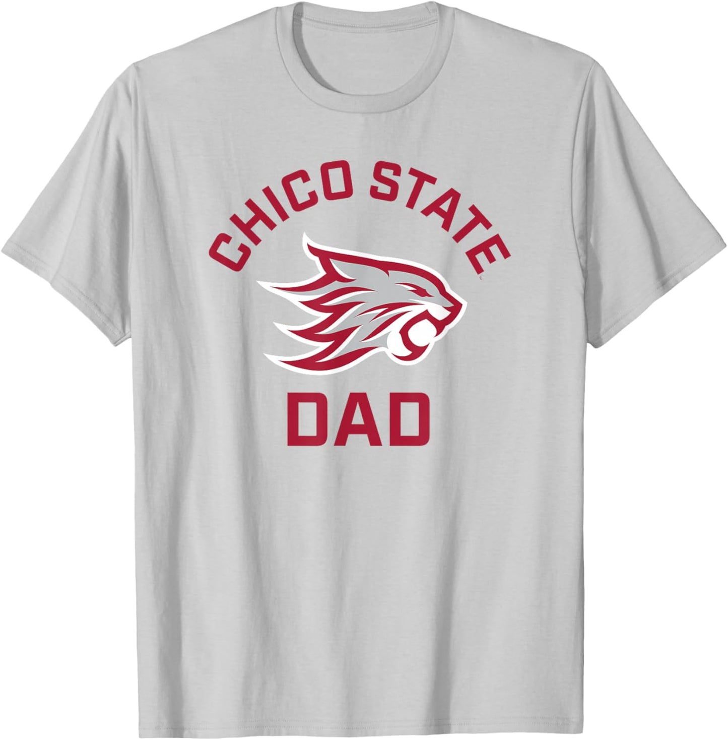 Chico State Wildcats Arched Dad T-Shirt - T-Shirt | Ash
