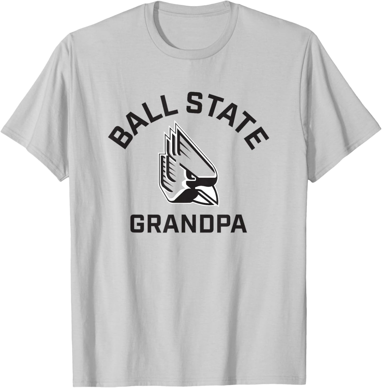 Ball State University Cardinals Arched Grandpa T-Shirt - T-Shirt | Ash