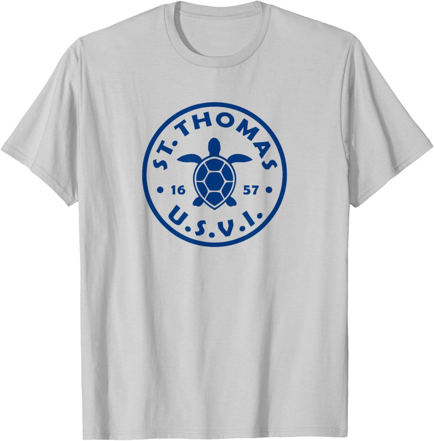 St Thomas USVI Sea Turtle Kids Souvenir T-Shirt - T-Shirt | Ash