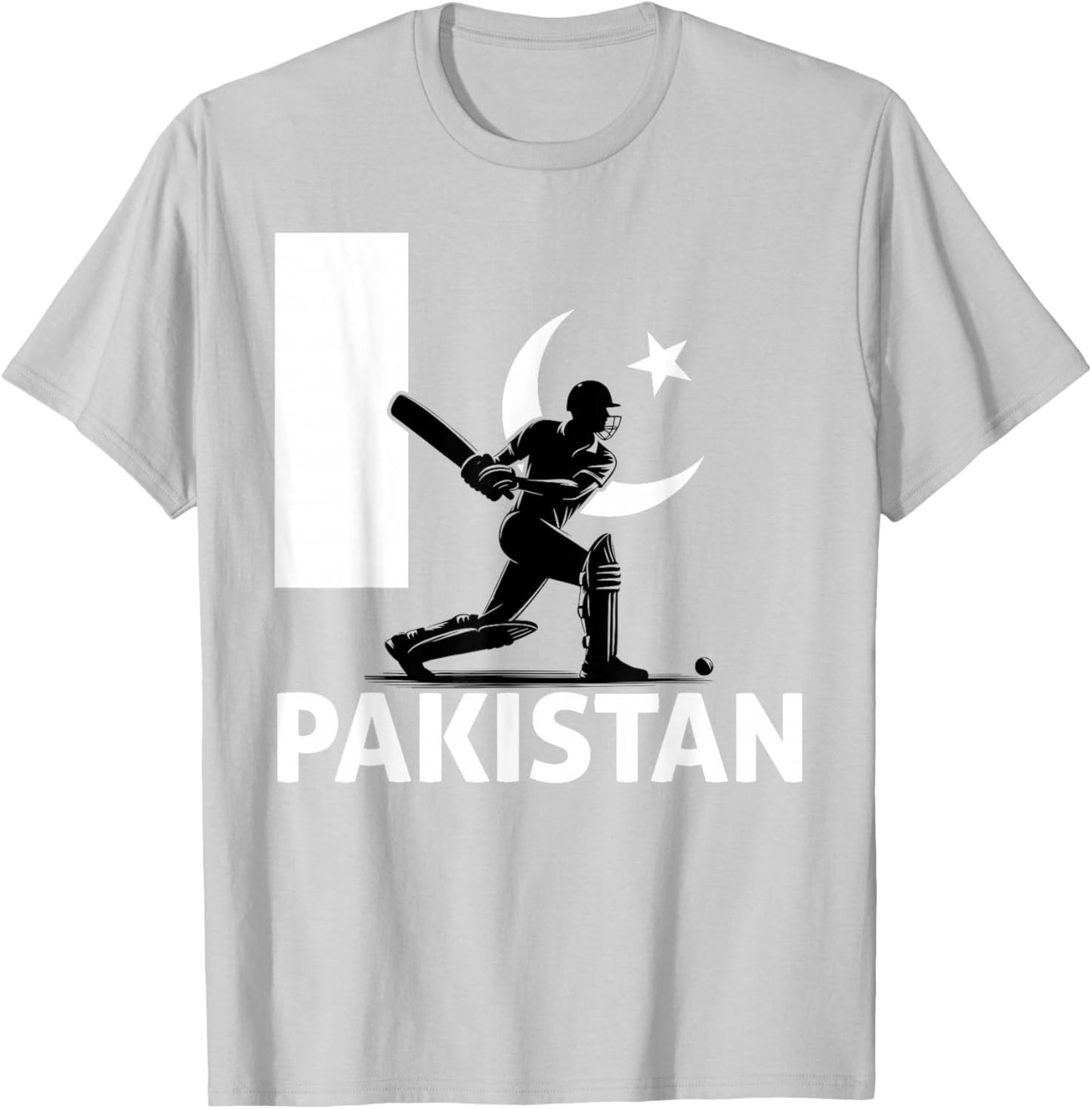 Pakistan Cricket Pakistan Flag Pakistani Cricket T-Shirt - T-Shirt | Ash