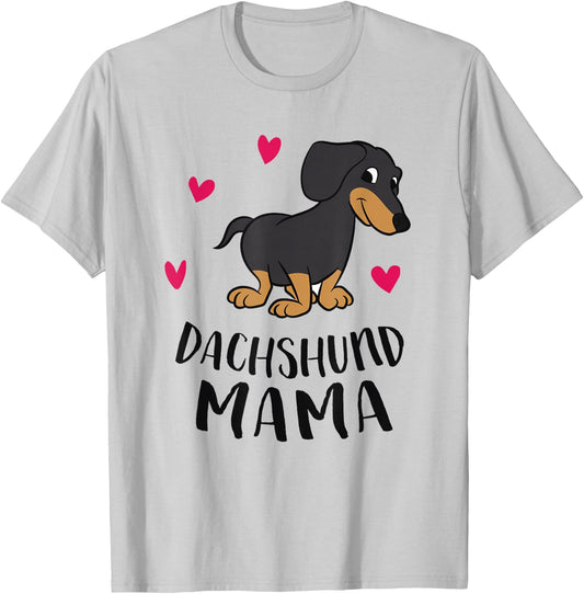 Dachshund Mom Funny Dachshund T-Shirt - T-Shirt | Ash