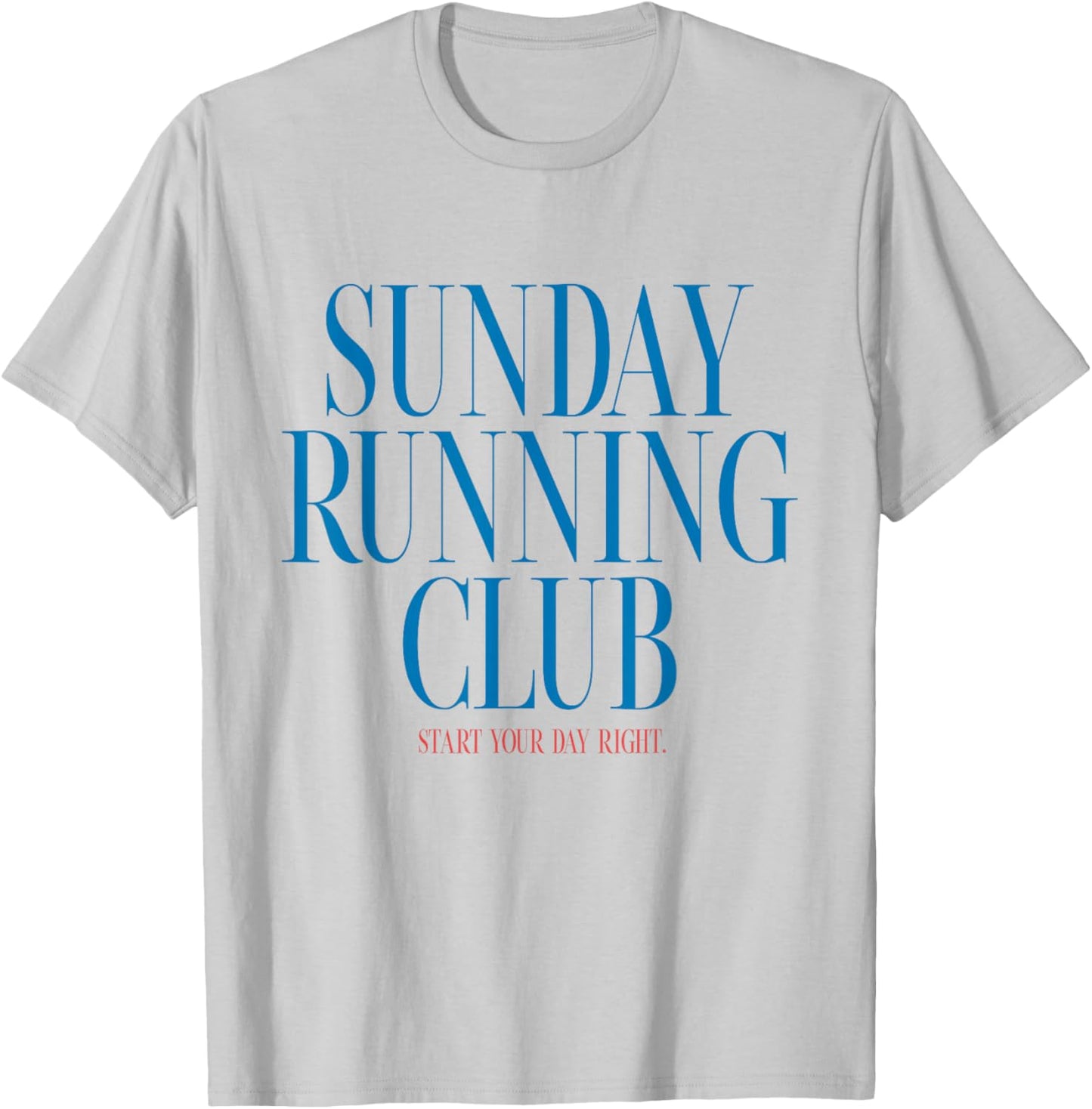 Sunday Running Club T-Shirt - T-Shirt | Ash