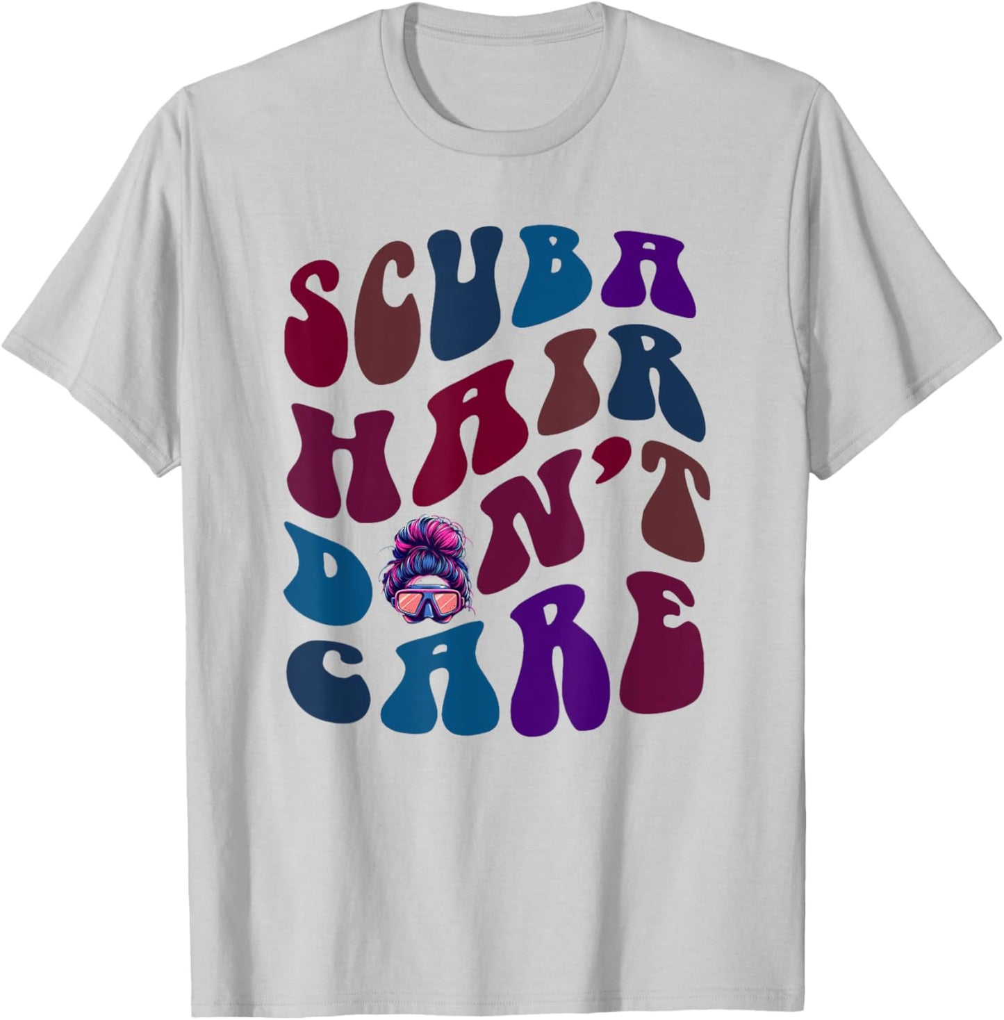 Funny SCUBA HAIR DON'T CARE Dive Squad Instructors Crew T-Shirt - T-Shirt | Ash