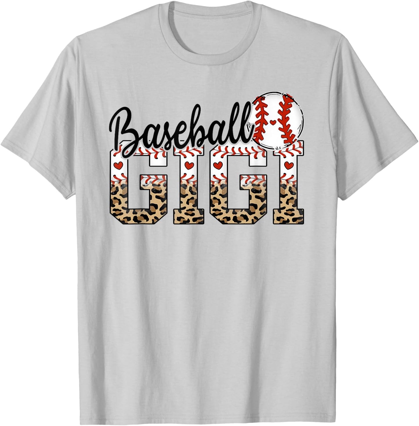 Baseball Gigi Women BallPark Gigi Baseball Mom Mother's Day T-Shirt - T-Shirt | Ash