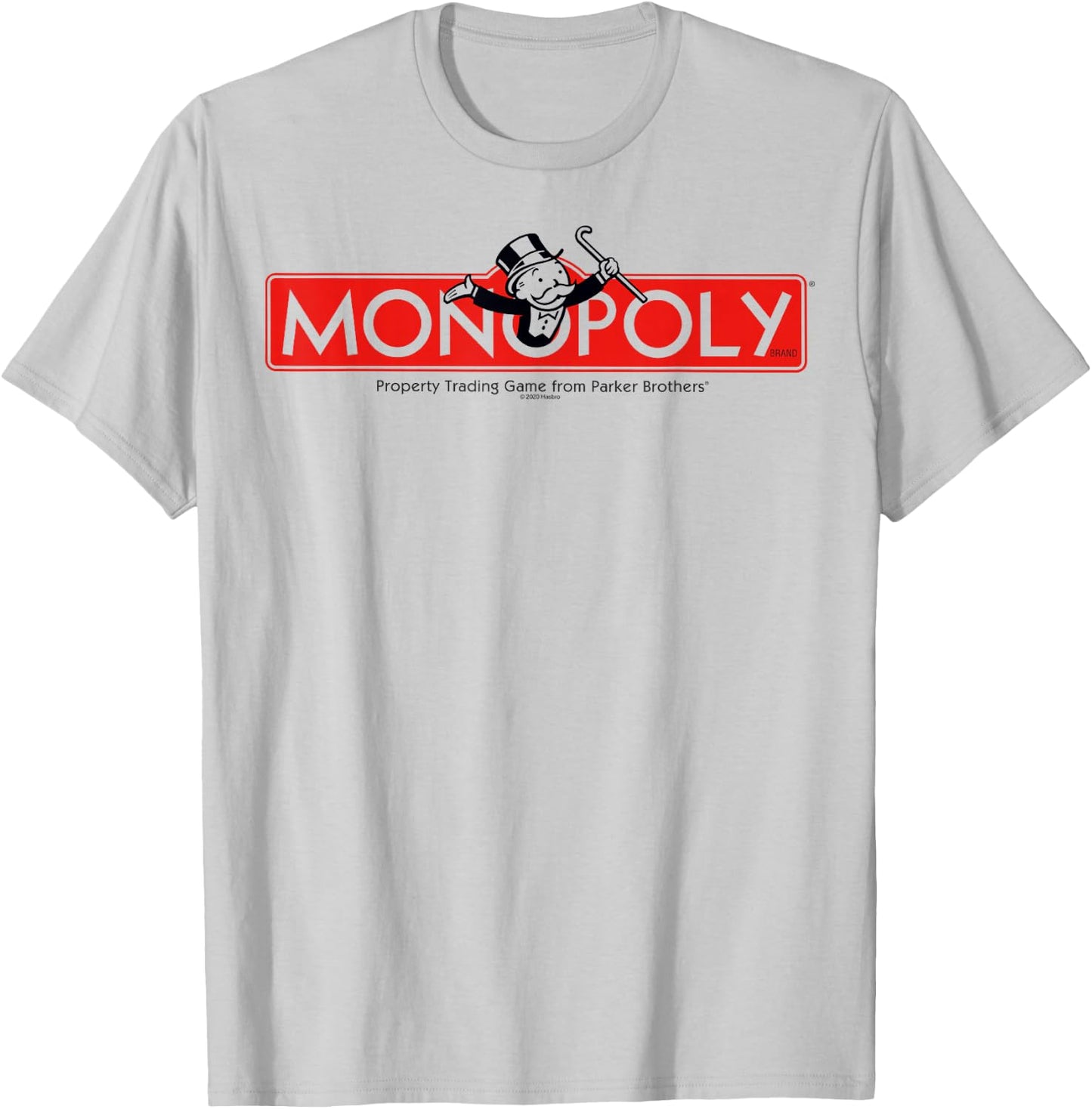 Monopoly Classic Vintage Game Board Title Logo T-Shirt - T-Shirt | Ash