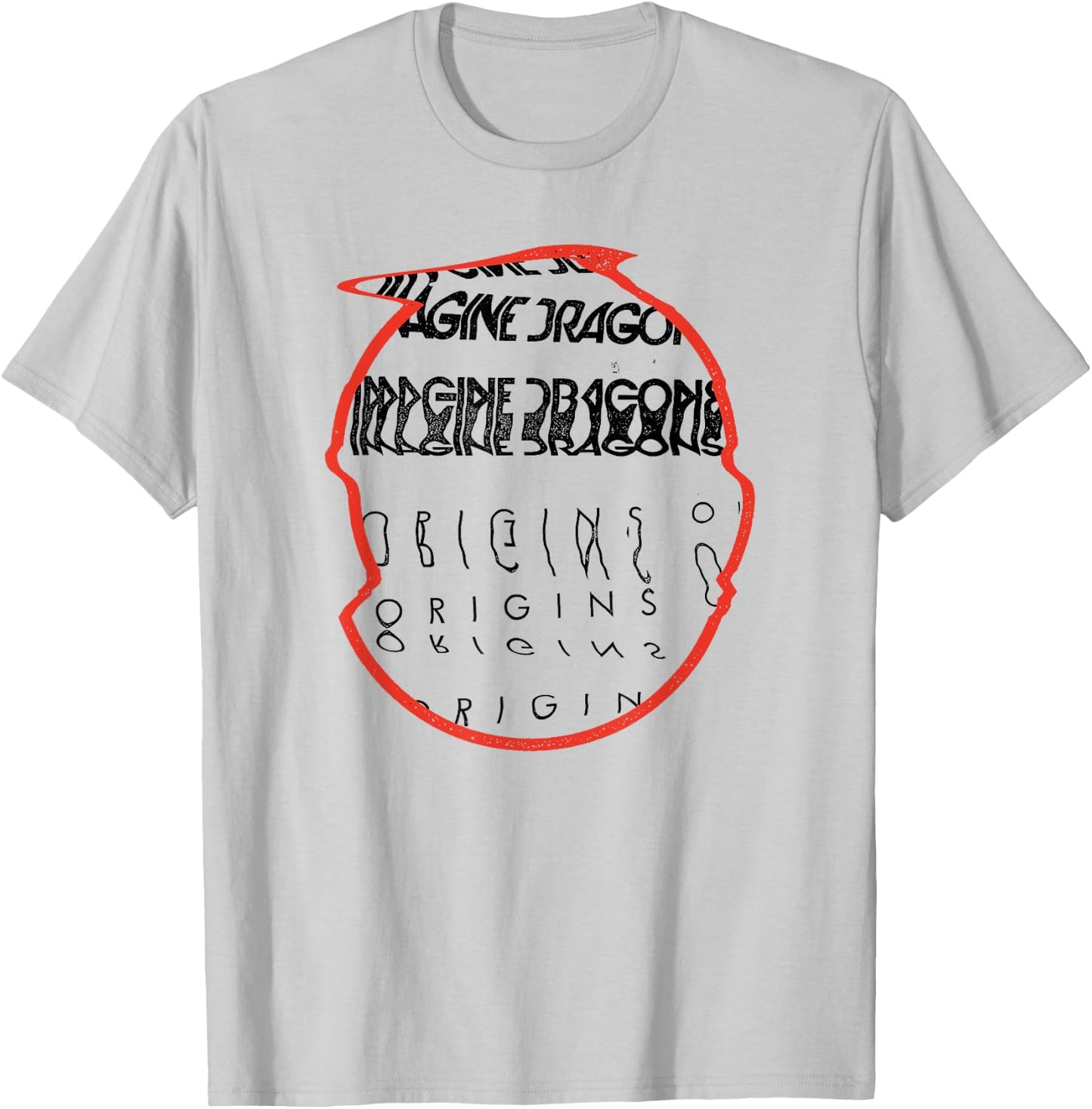 Imagine Dragons Origins Red Circle T-Shirt - T-Shirt | Ash